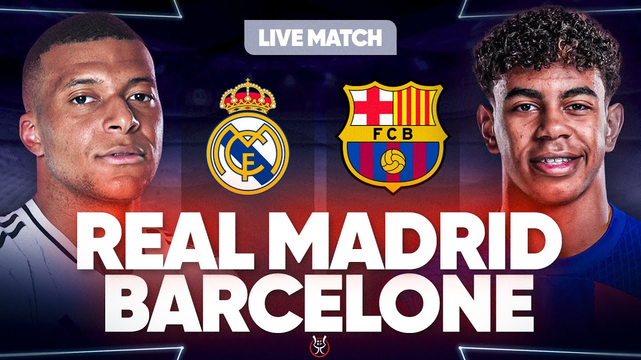 🔴 live : real madrid vs barcelone & psg vs saint etienne | 🔥 finale super coupe d’espagne & ligue 1 !