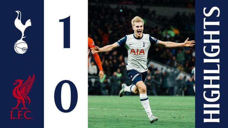 tottenham hotspur 1 0 liverpool | résumé de la carabao cup | bergvall offre la victoire en demi finale !